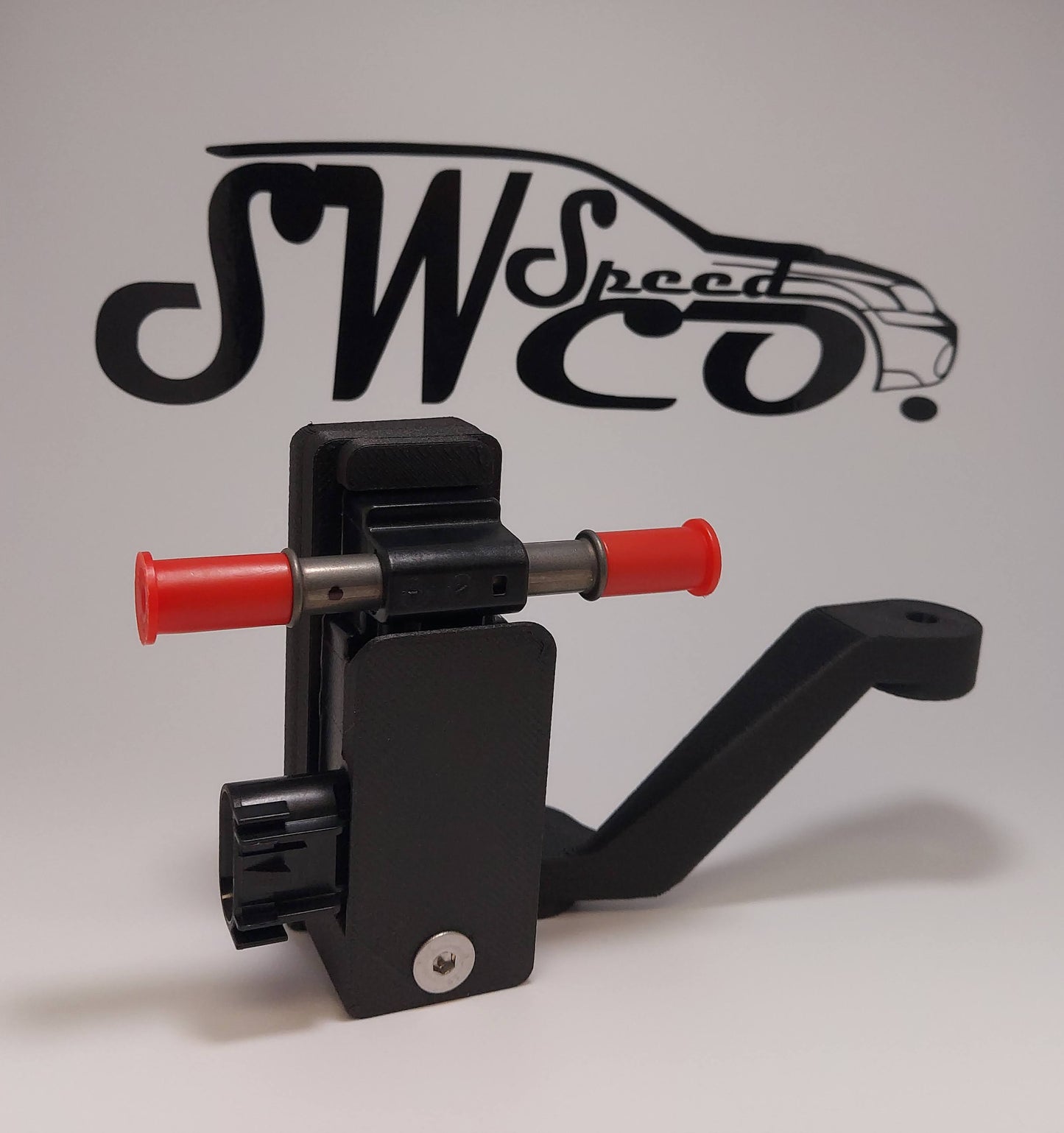 Subaru Ethanol Sensor Mount Adapter Front View with Universal Ethanol Sensor Mount Installed