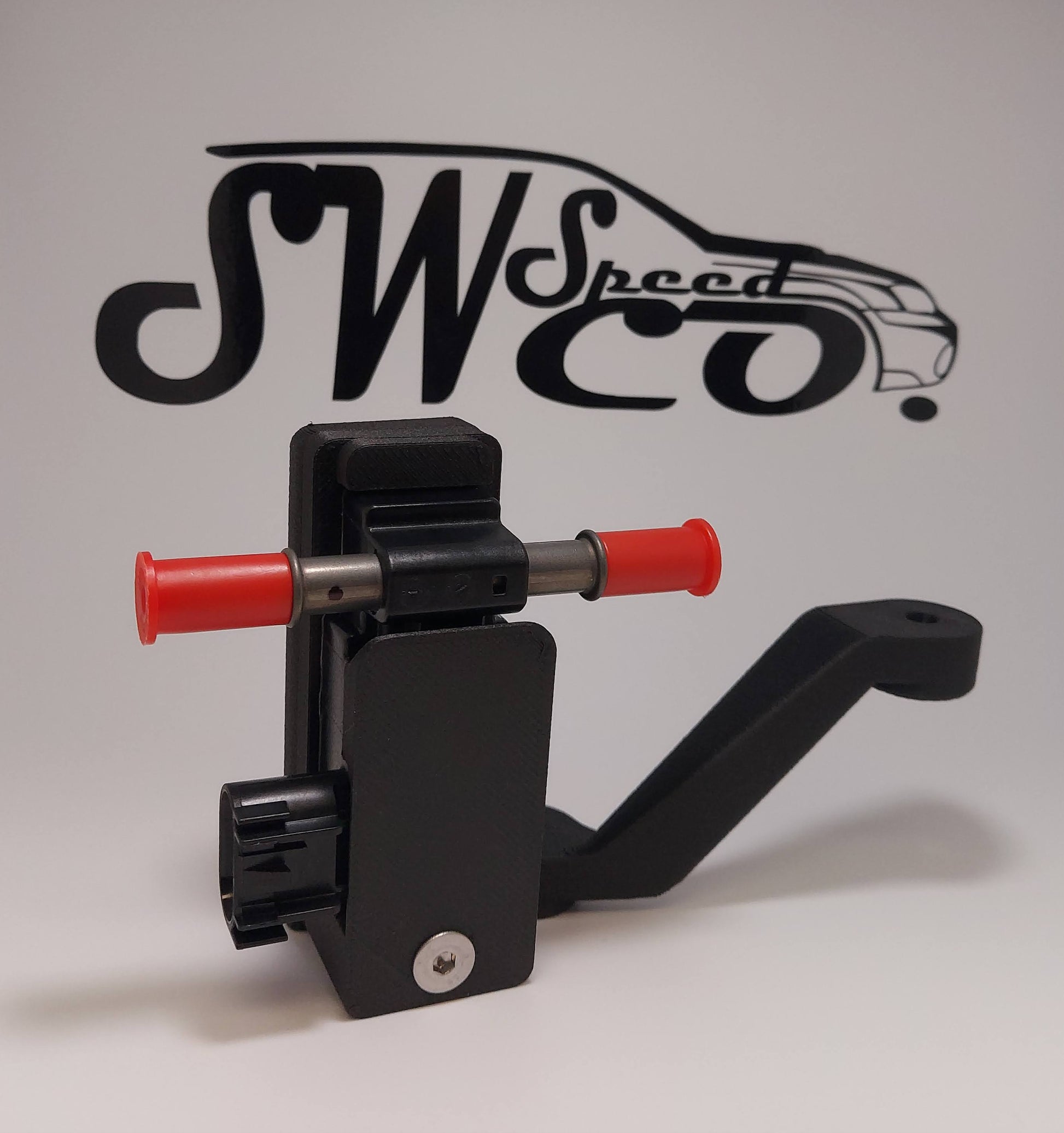 Subaru Ethanol Sensor Mount Adapter Front View with Universal Ethanol Sensor Mount Installed