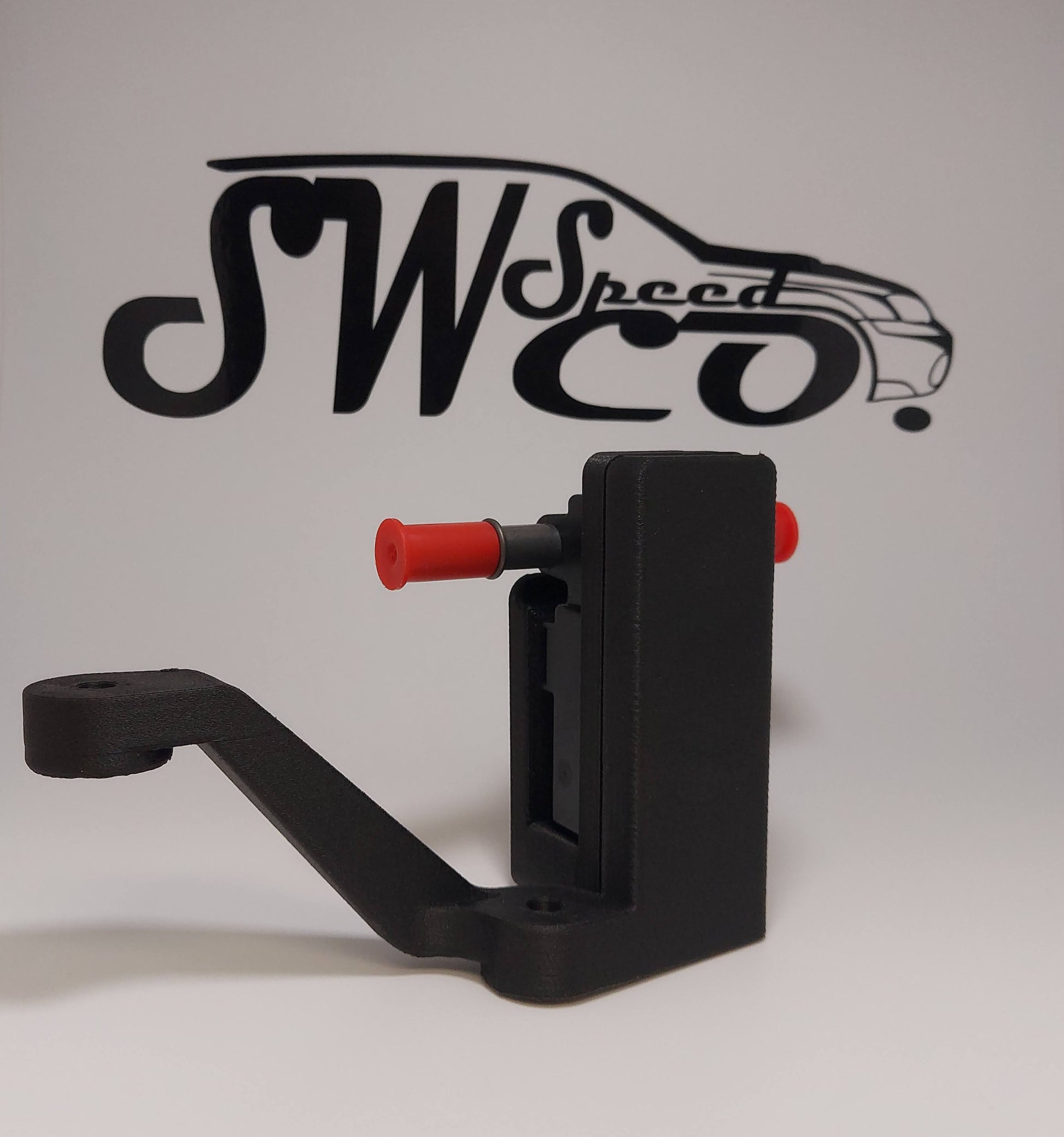 Subaru Ethanol Sensor Mount Adapter Back View with Universal Ethanol Sensor Mount Installed