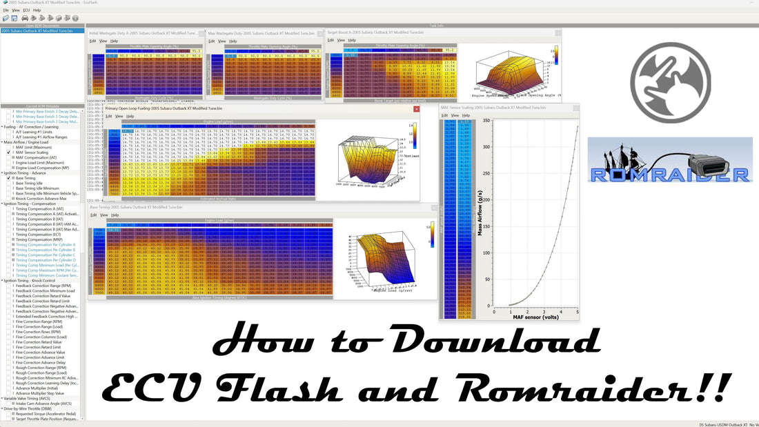 How to Download Romraider and ECU Flash: Tuning Crash Course!!