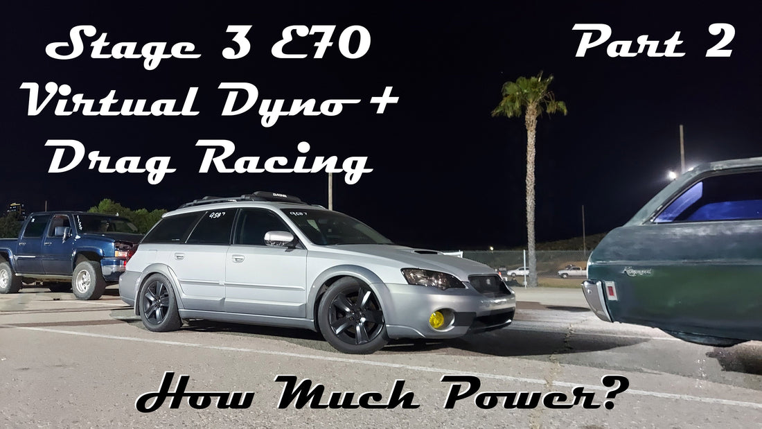 Subaru Stage 3 Part 2: Virtual Dyno and Drag Racing! How Much Power Can You Make!!