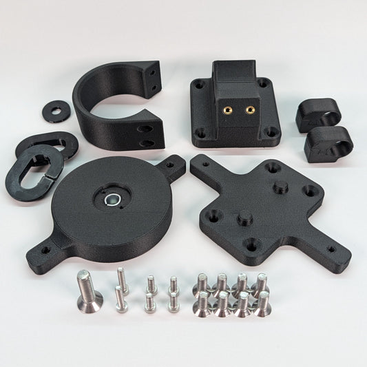 3D Printed Radium Surge Tank and Fuel Filter Spare Tire Mounts