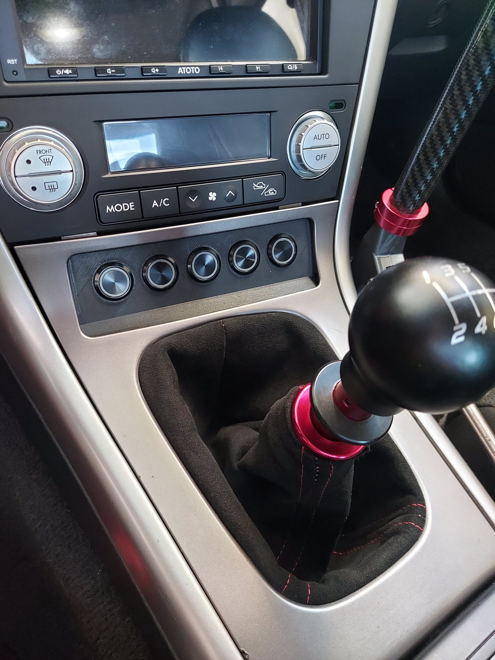 Subaru Outback/Legacy Switch Panel Installed
